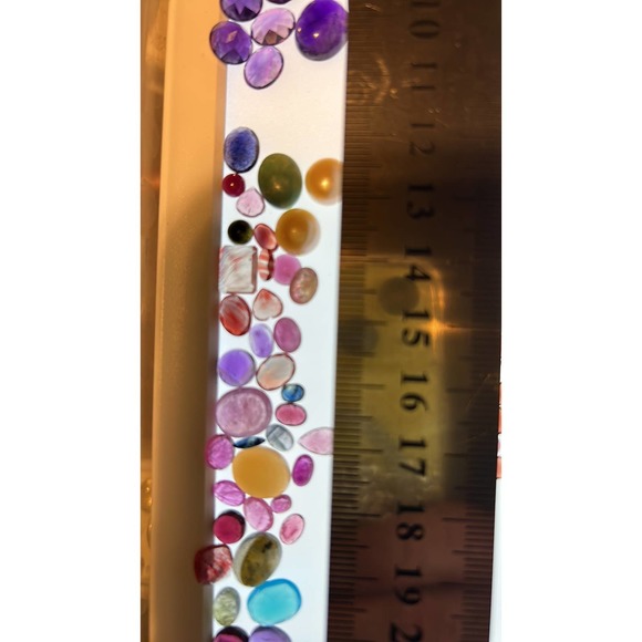 Every stone cut birthstones, color, pick your shape and color five stones$20. - Picture 1 of 3